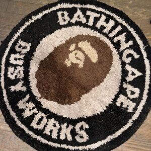 Authentic Bathing Ape Rug Mat used needs cleaning